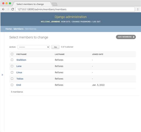 Use the Django admin site query language with a SQL Server .